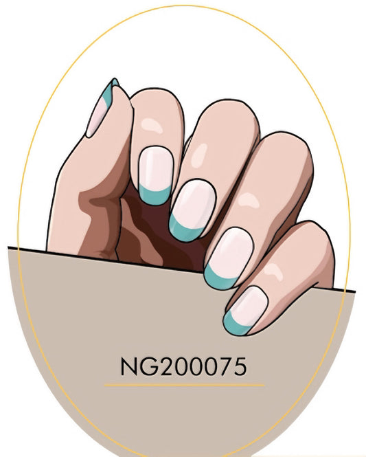 French Semicured Gel Nail Sticker Kit/NG75