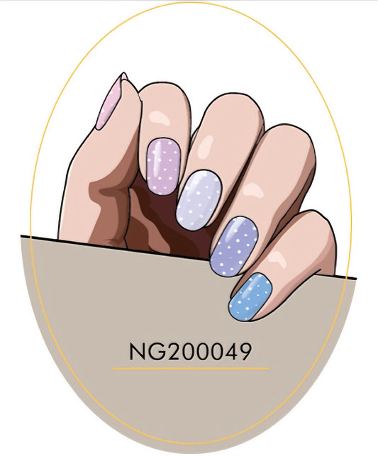 Polka Play Semicured Gel Nail Sticker Kit/NG49