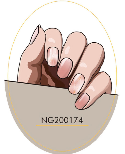 Semicured Gel Nail Sticker Kit/NG174