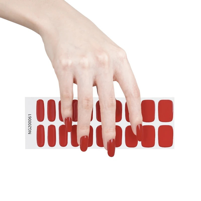Clear Multifunctional Semicured Gel Nail Sticker Kit/NG52